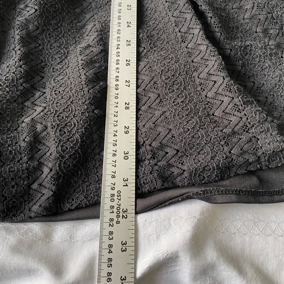 Monteau Women's Black Sleeveless Mini Cocktail Lace Dress Lined Size Large - Picture 10 of 13